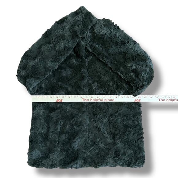 Vero Moda VMcurl Faux Fur Jacket Women’s Small Olive Green Plush Short Coat - Picture 3 of 14